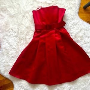 Allen B. By Allen Schwartz Strapless Satin Cocktail Dress